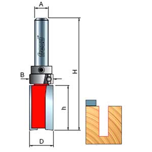 Freud Top Bearing Flush Trim Bit